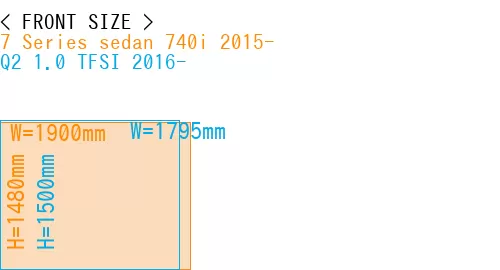 #7 Series sedan 740i 2015- + Q2 1.0 TFSI 2016-